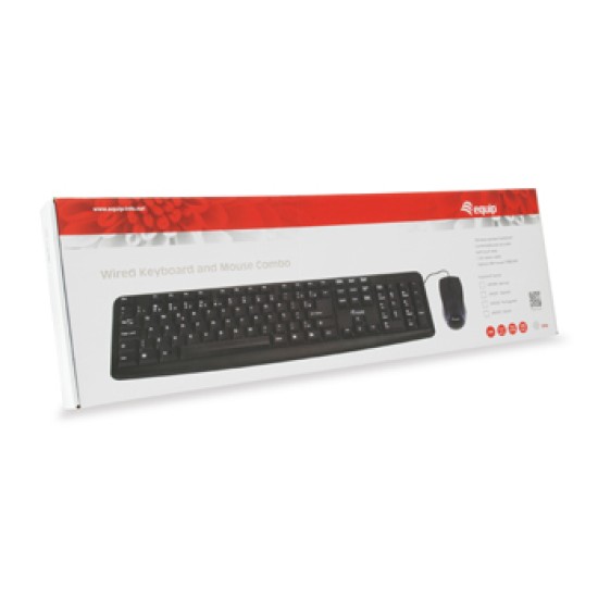 EQUIP OPTICAL USB WIRED KEYBOARD WITH MOUSE (245202)